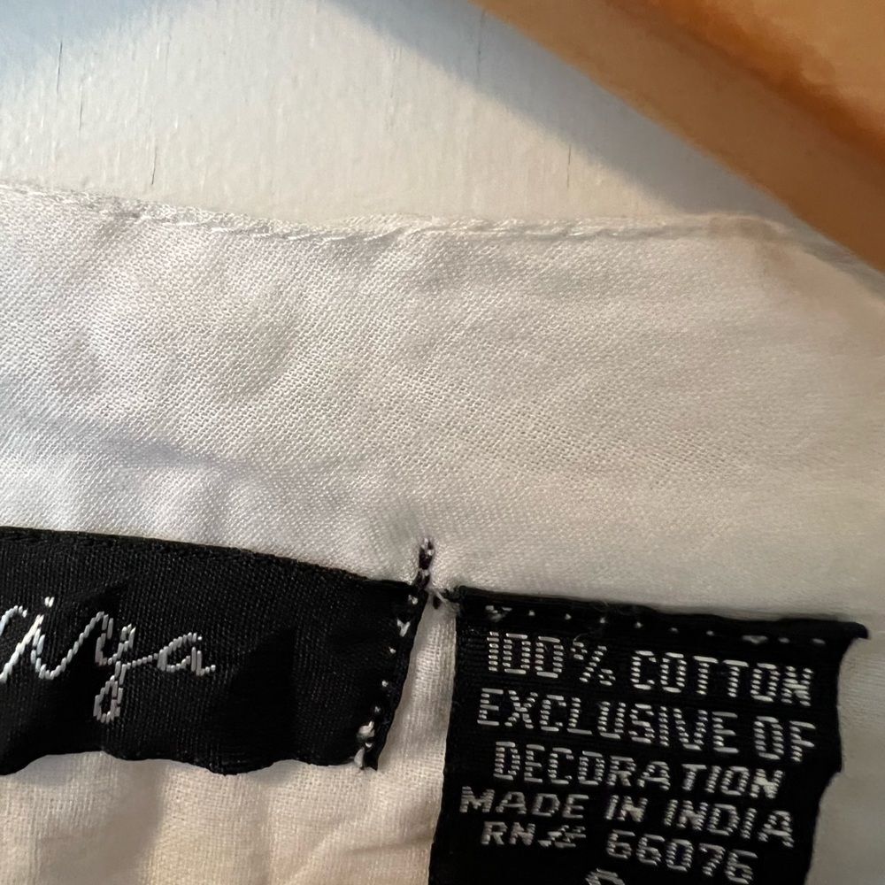 Embroidered Cotton Beach Cover up - Picture 4 of 8